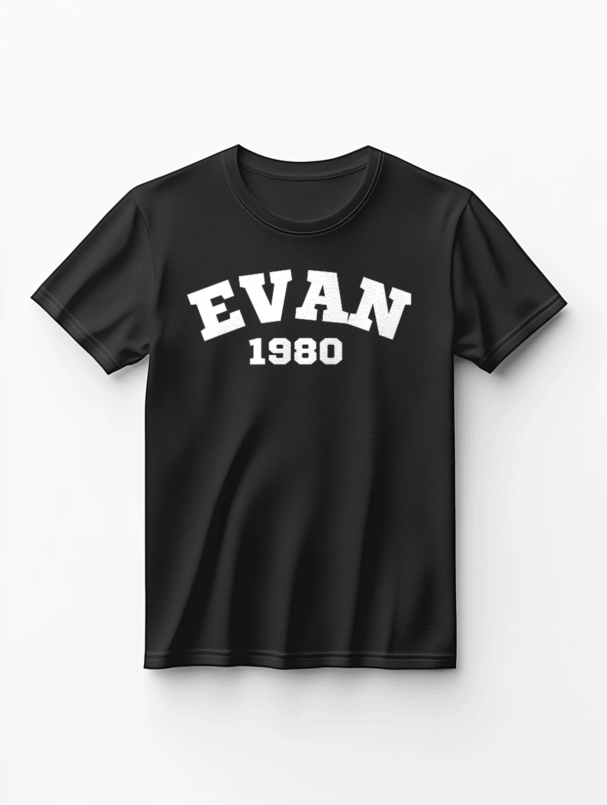 Personalized EVAN Classic Black T-Shirt