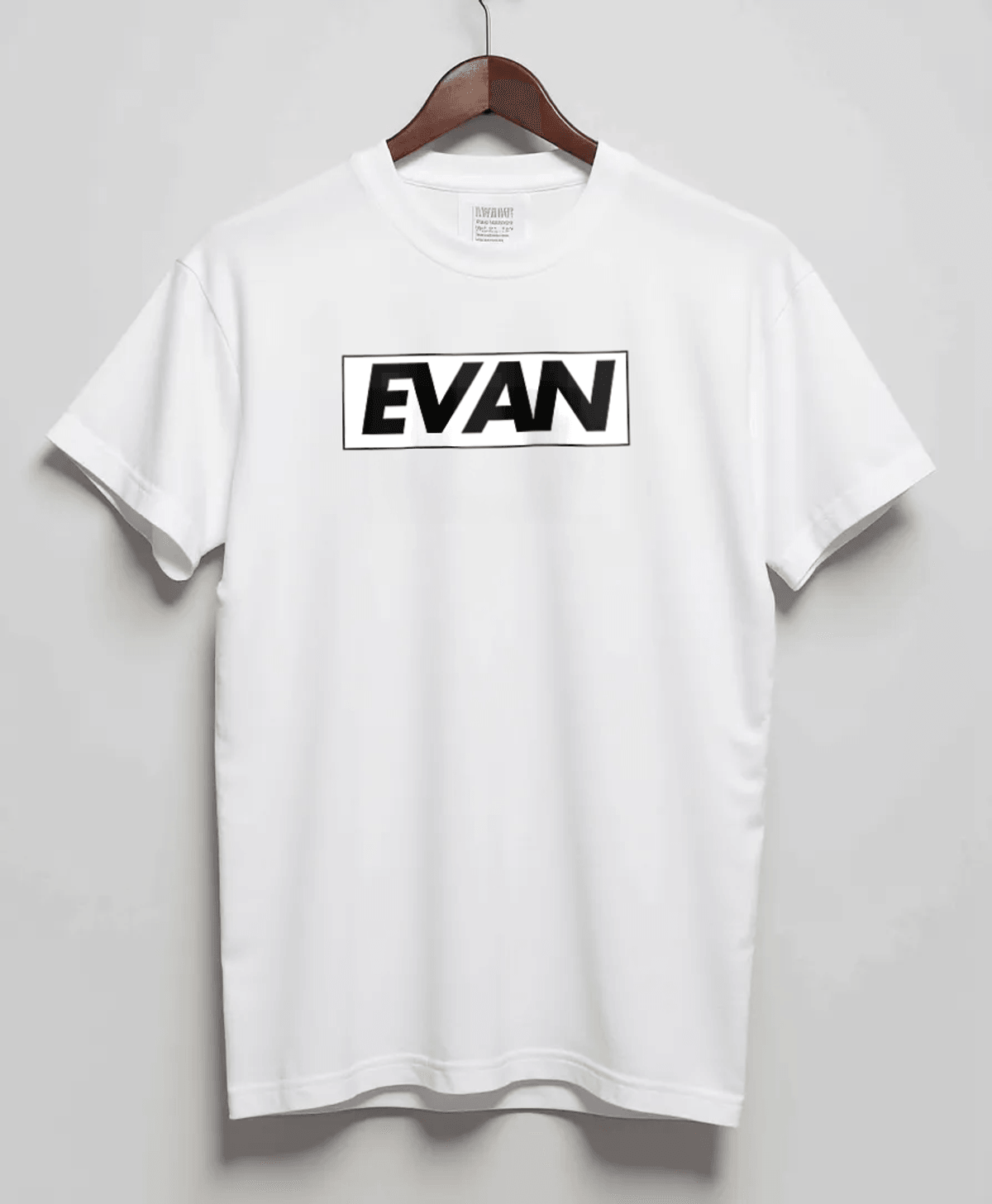 Personalized EVAN Bold Lettering T-Shirt