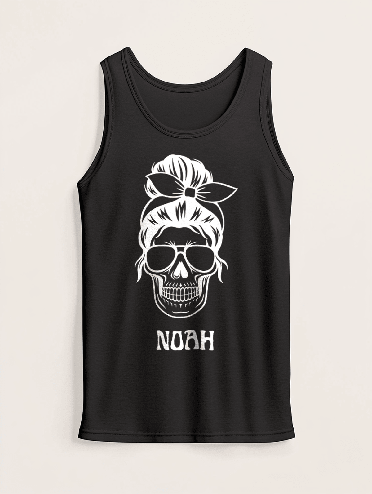 Personalized NOAH Skull Tank Top