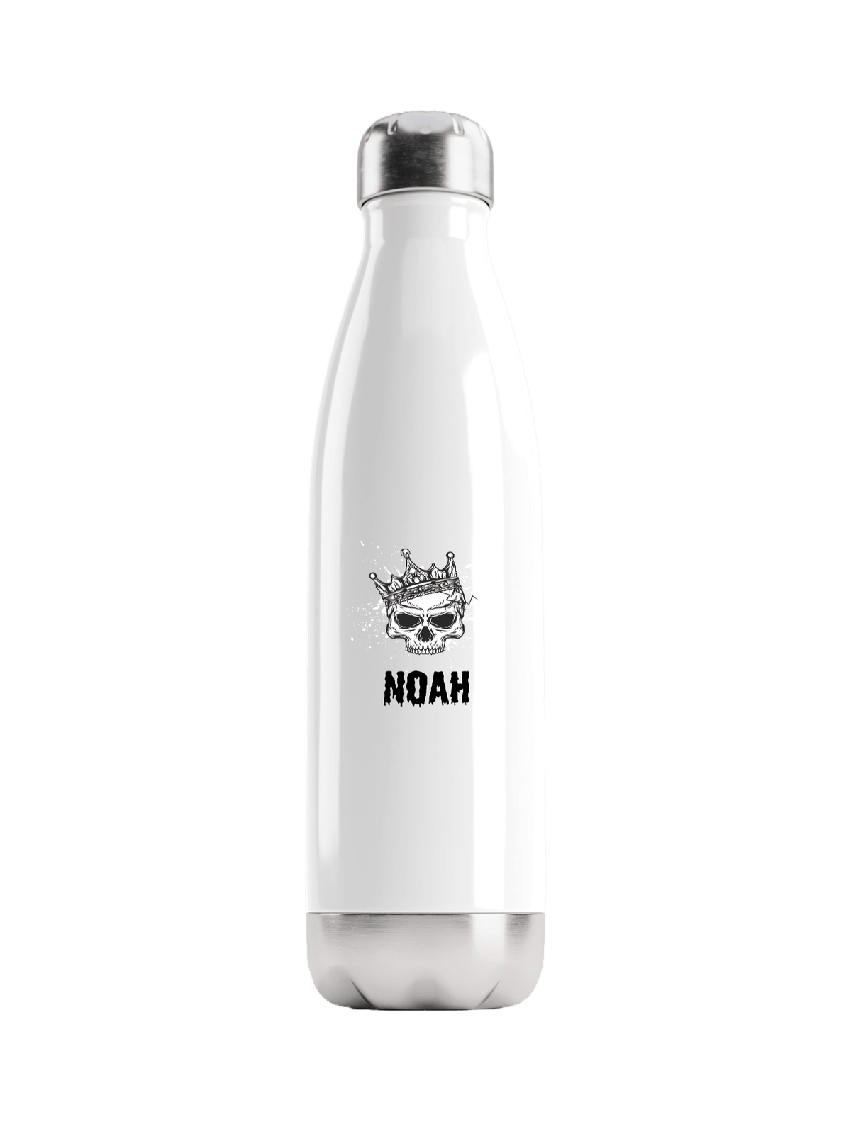 Personalized NOAH Skull Water Bottle
