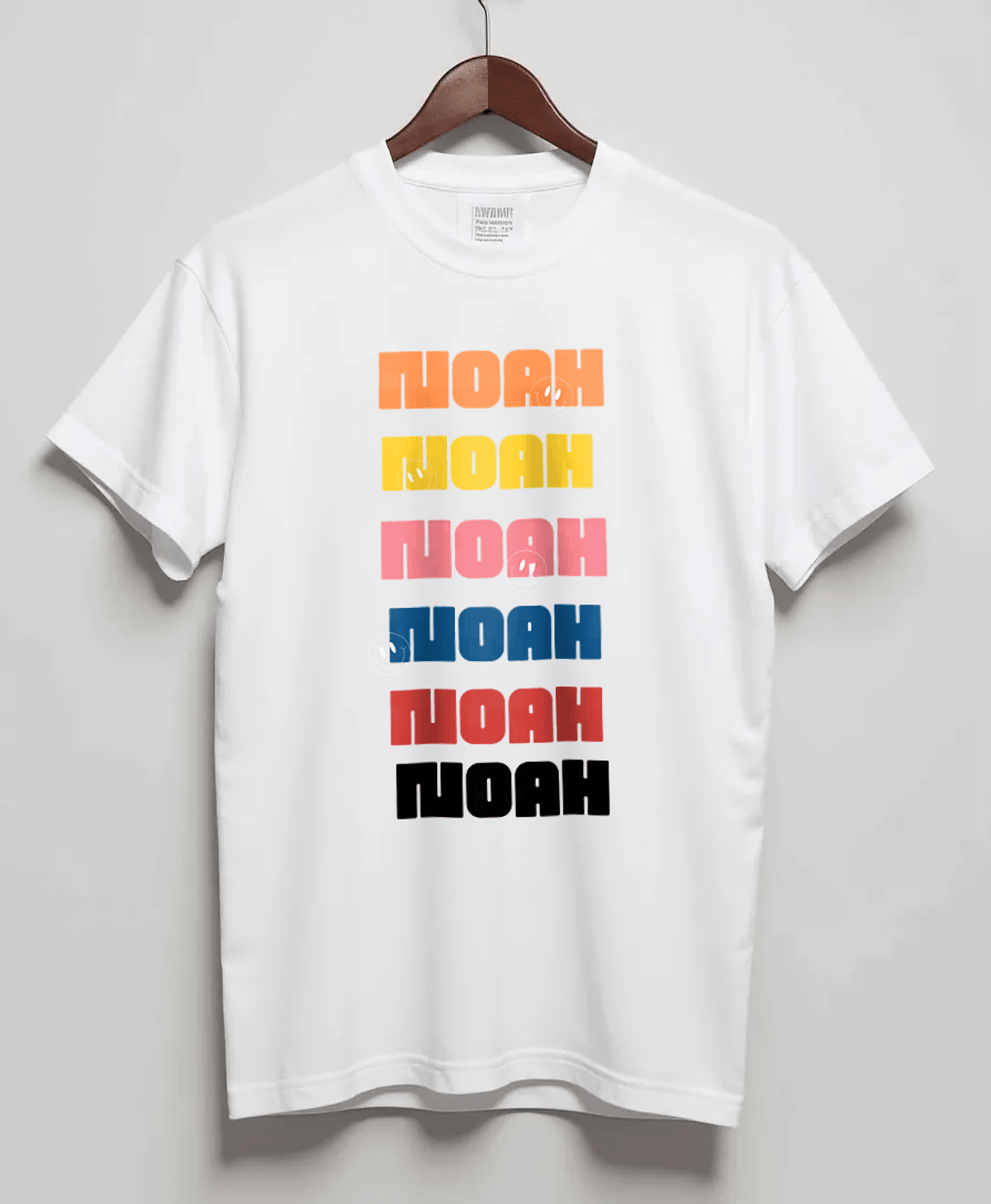 Personalized NOAH Rainbow T-Shirt