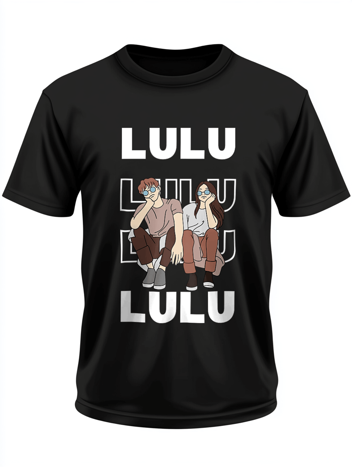 Personalized LULU T-Shirt with Playful Illustration