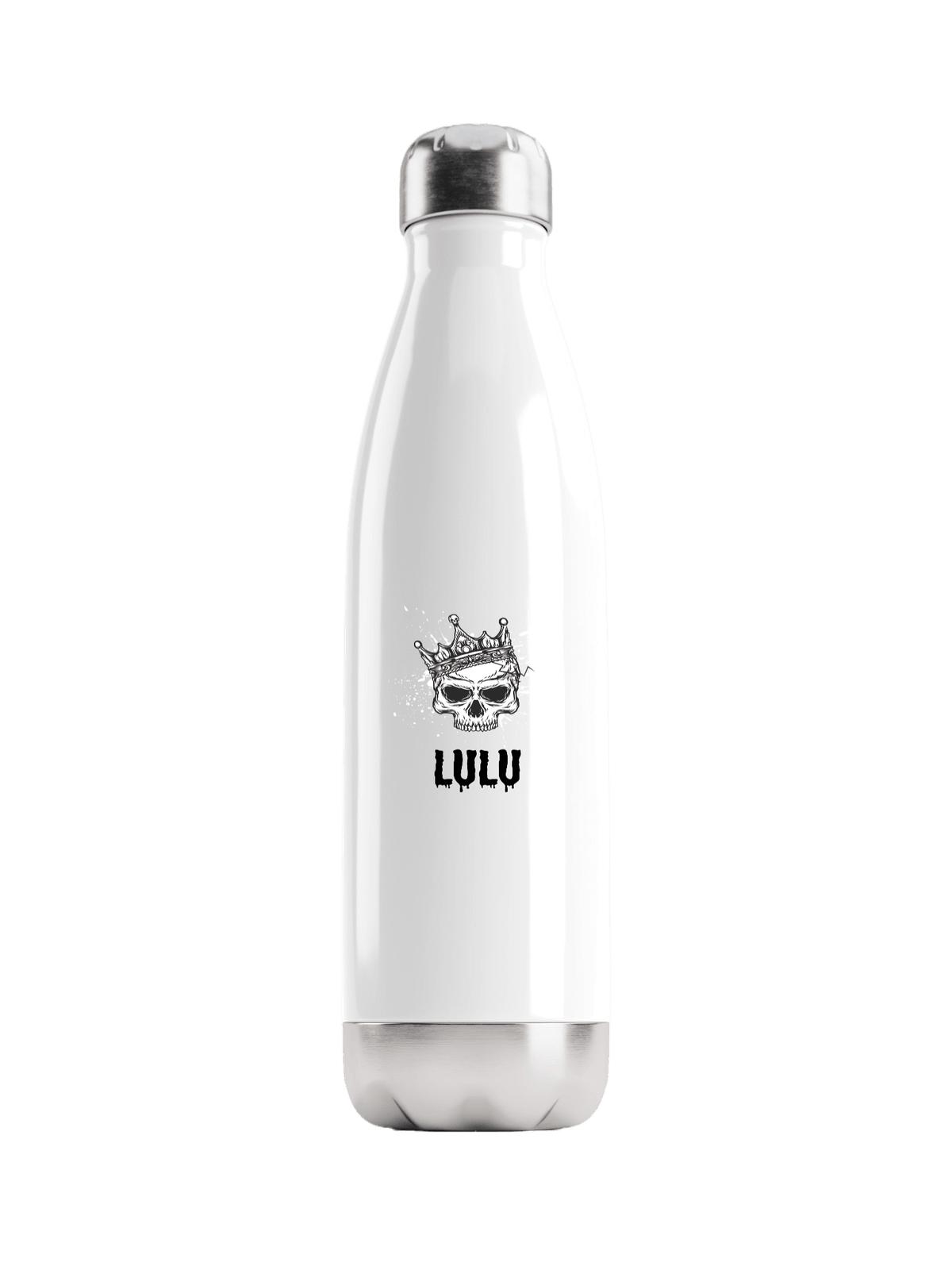 Personalized LULU Skull Water Bottle