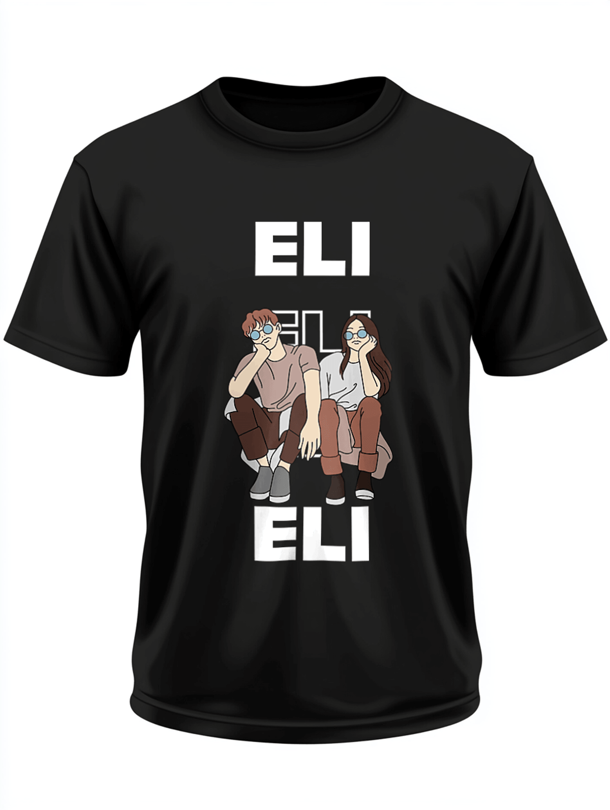 Personalized ELI T-Shirt with Playful Illustration