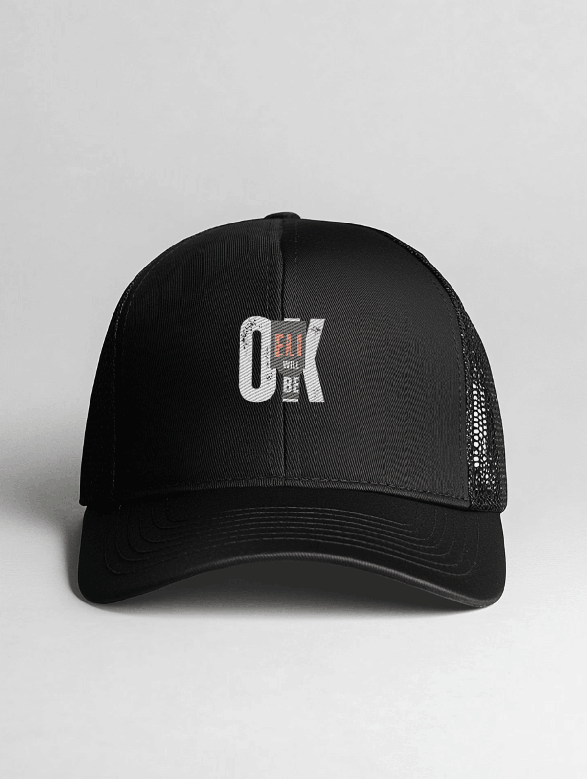 Personalized ELI Black Trucker Hat