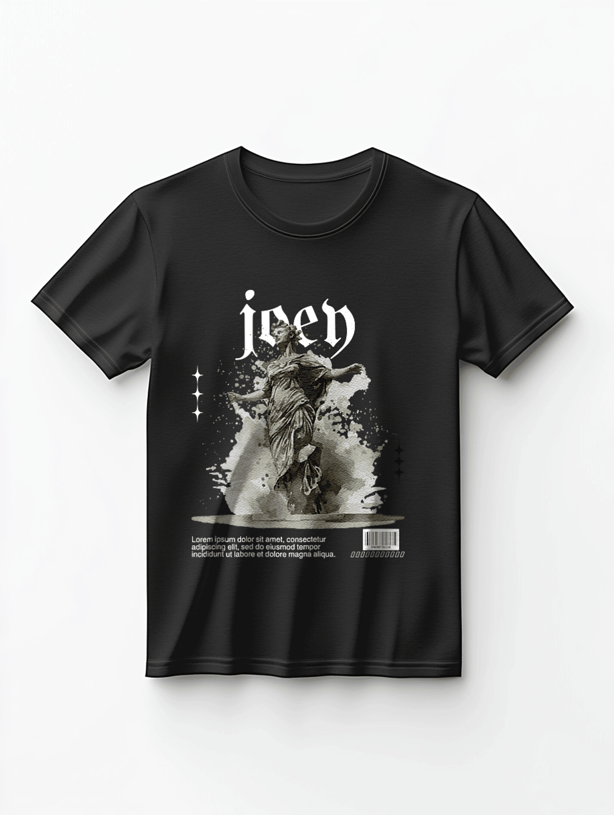Personalized JOEY Monochrome Statue T-Shirt