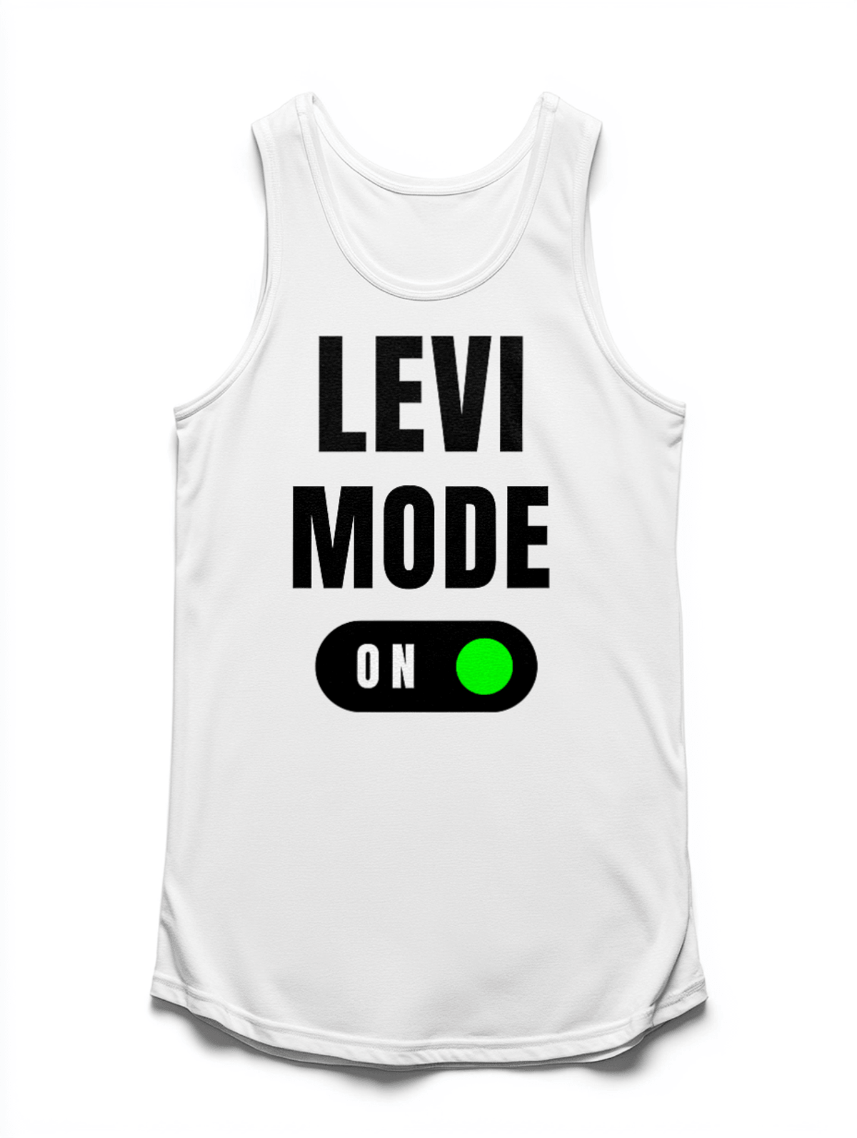 Personalized LEVI Tank Top with Bold Typography