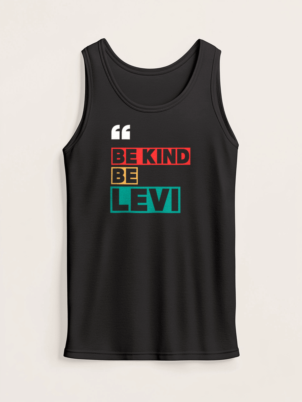 Personalized LEVI Tank Top Statement Piece
