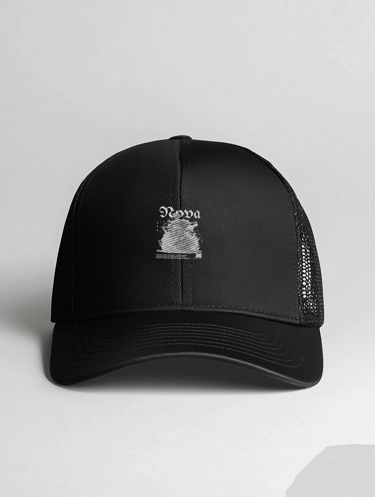 Personalized NOVA Black Trucker Hat