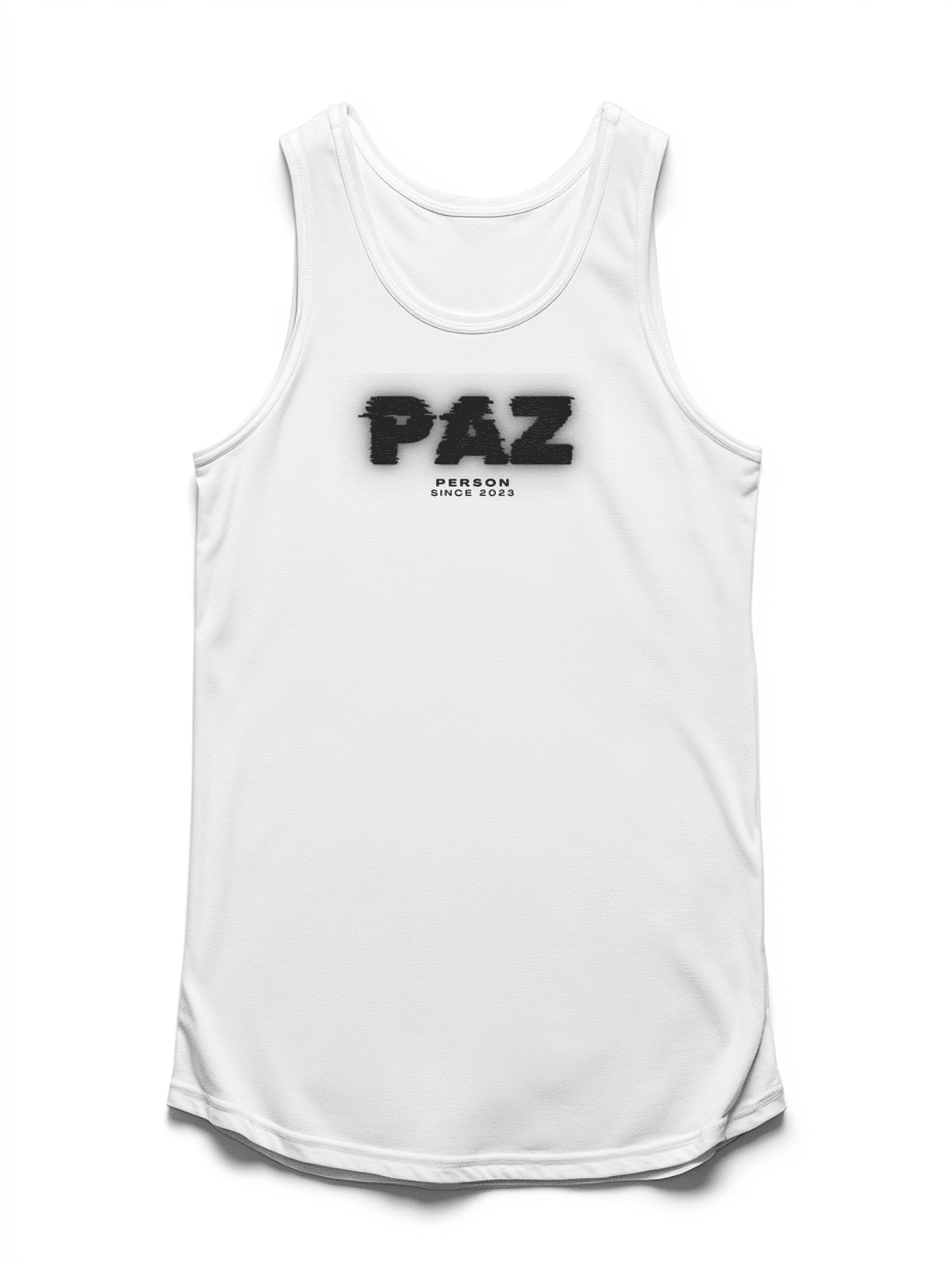 Personalized PAZ Glitch-Style Tank Top