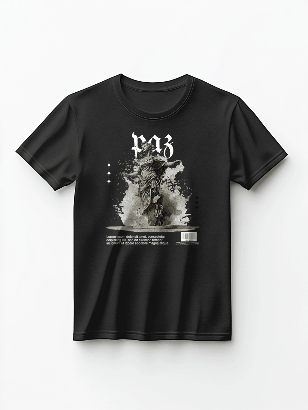 Personalized PAZ Monochrome Statue T-Shirt