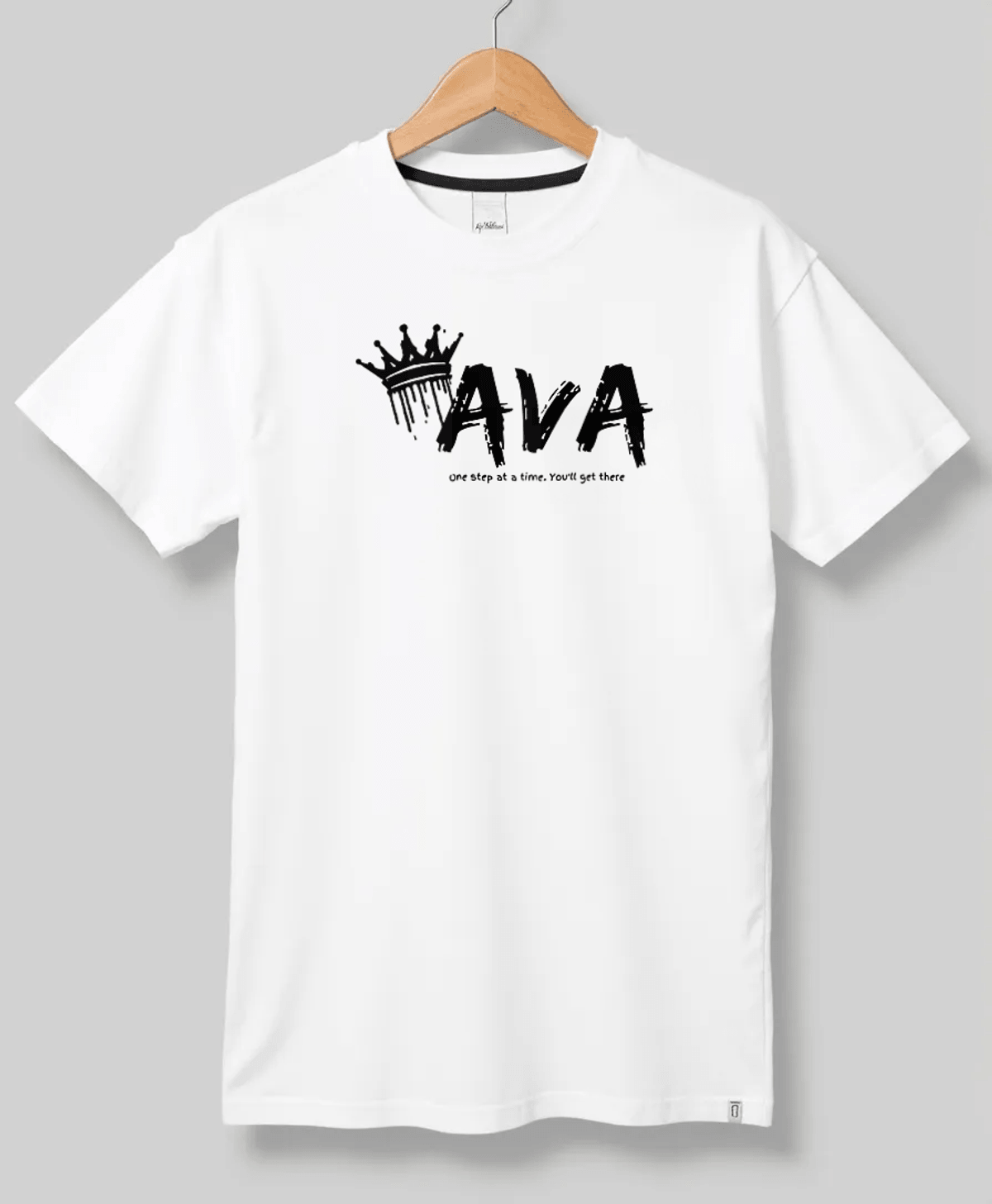 Personalized AVA T-Shirt with Crown Design