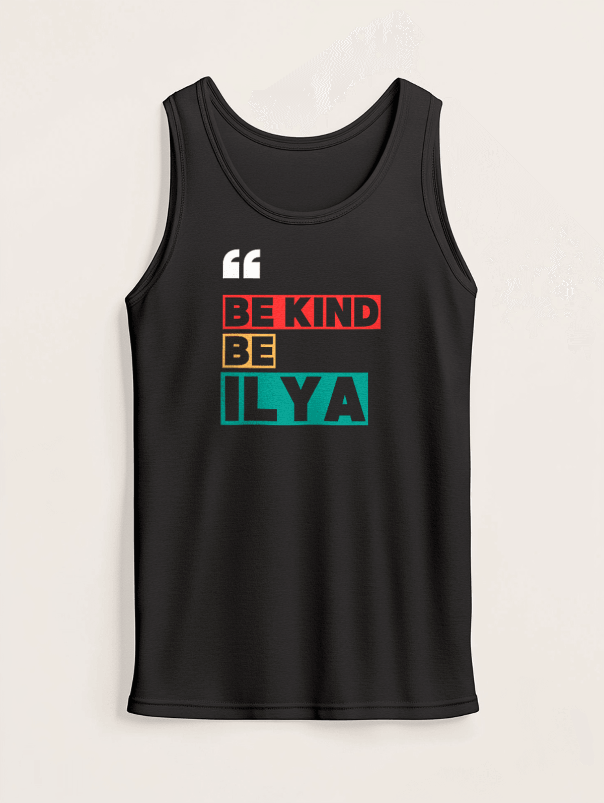 Personalized ILYA Tank Top Statement Piece