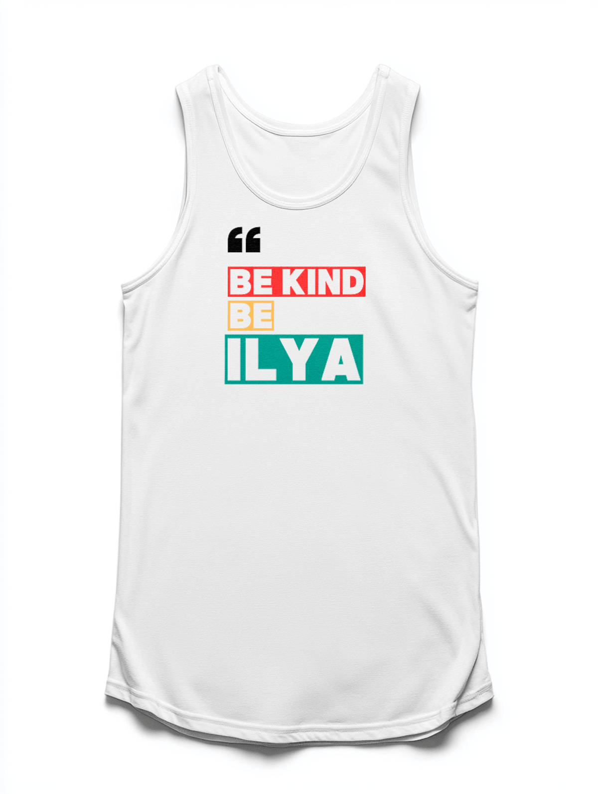 Personalized ILYA Be Kind Tank Top