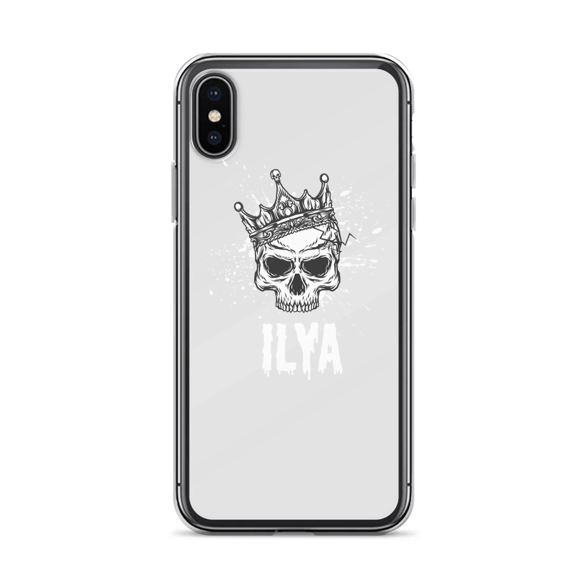 Personalized ILYA Crowned Skull Phone Case