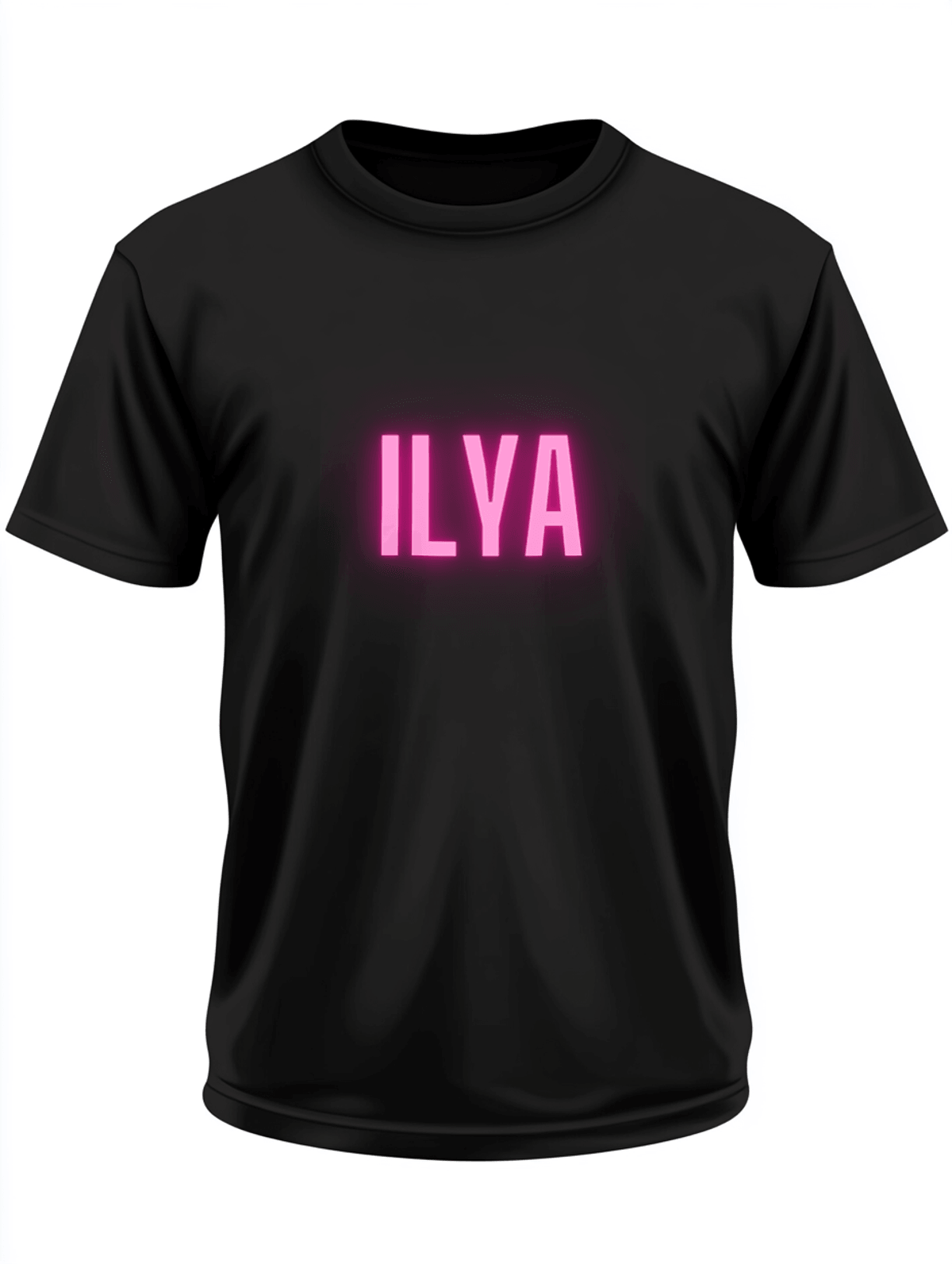 Personalized ILYA Neon-Pink T-Shirt