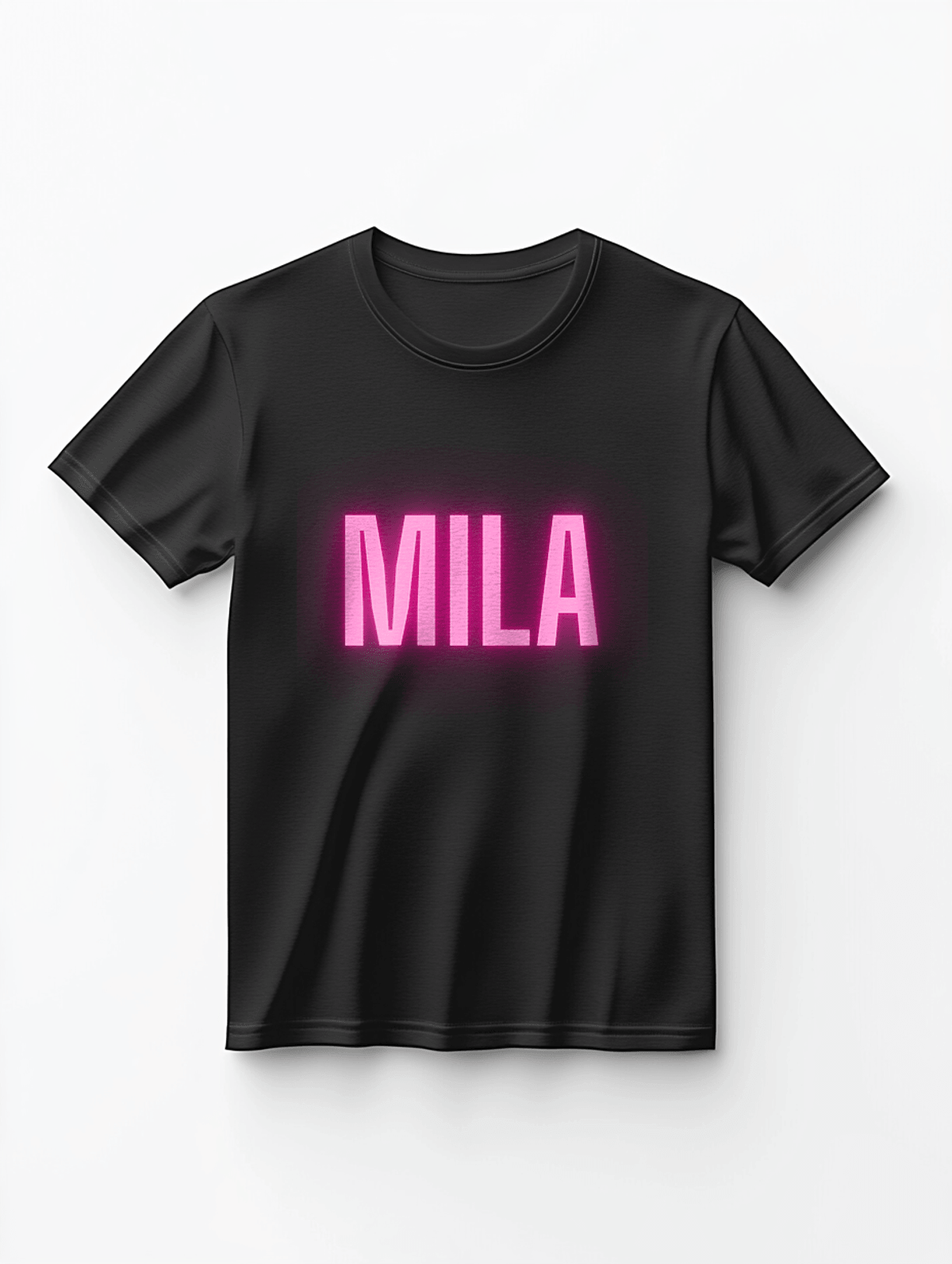 Personalized MILA Neon-Pink T-Shirt
