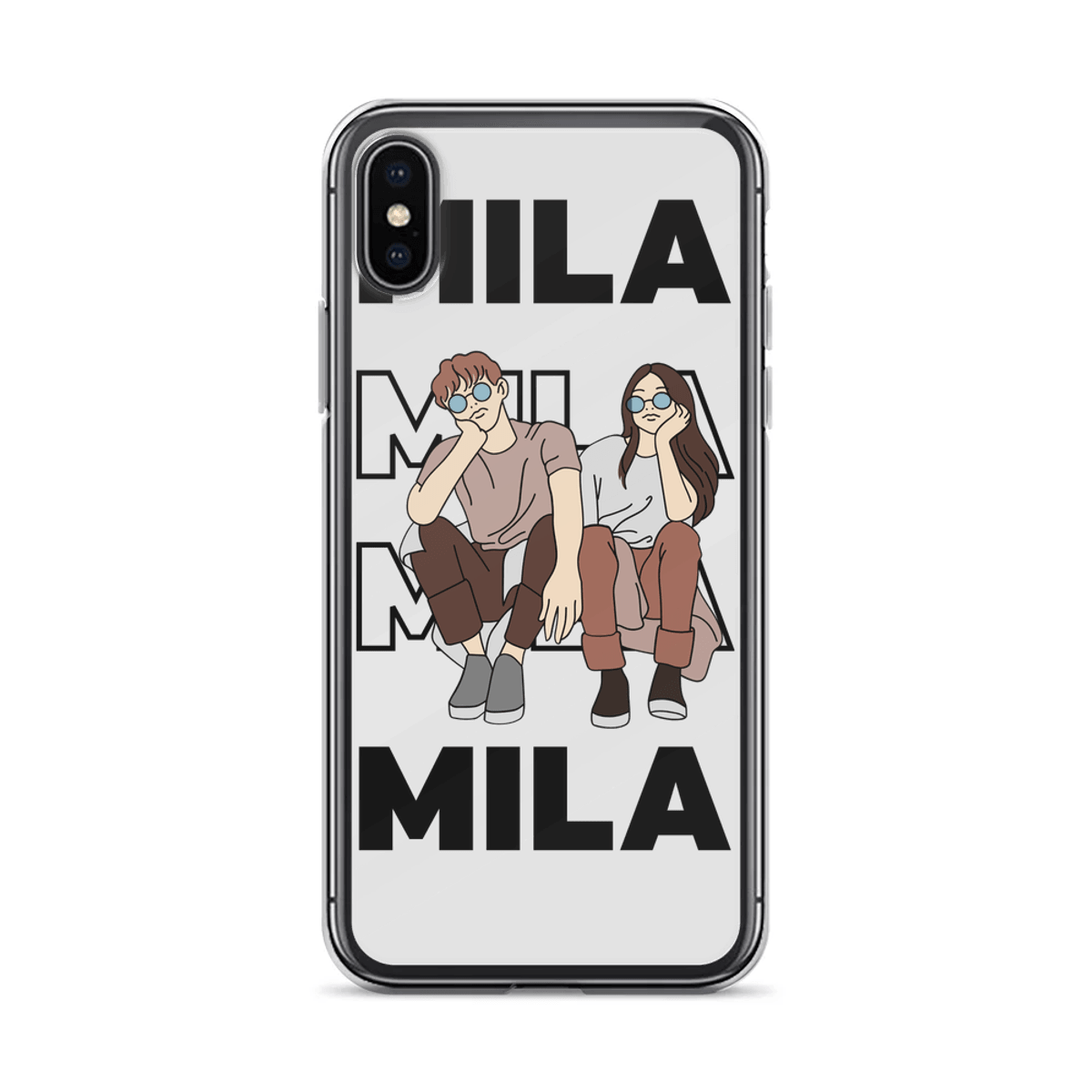 Personalized MILA Clear Phone Case