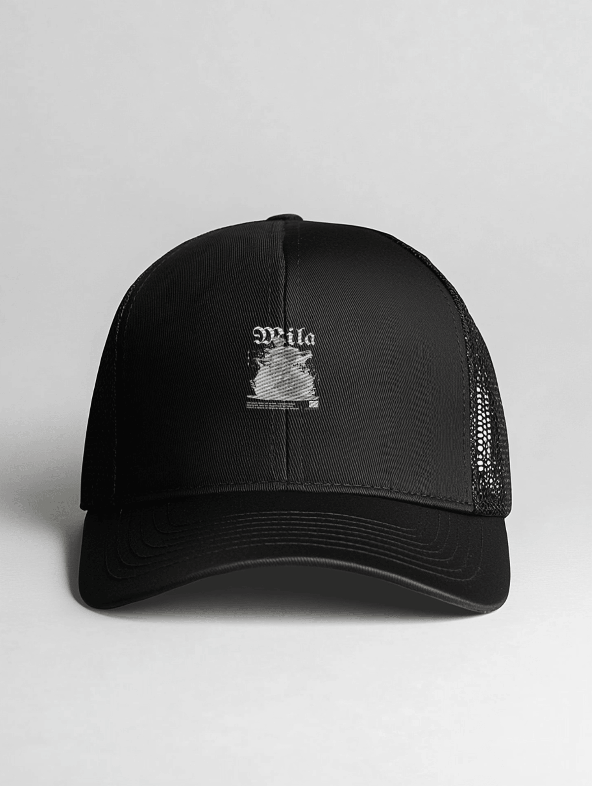 Personalized MILA Black Trucker Hat