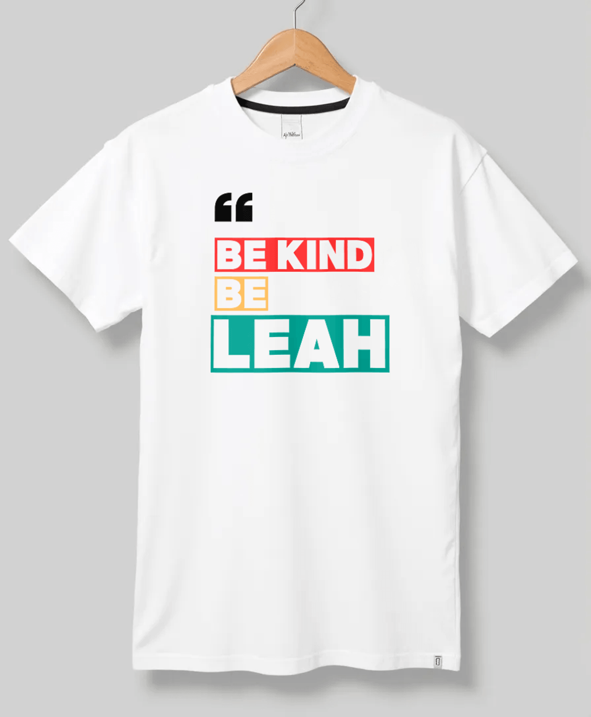 Personalized LEAH Be Kind T-Shirt