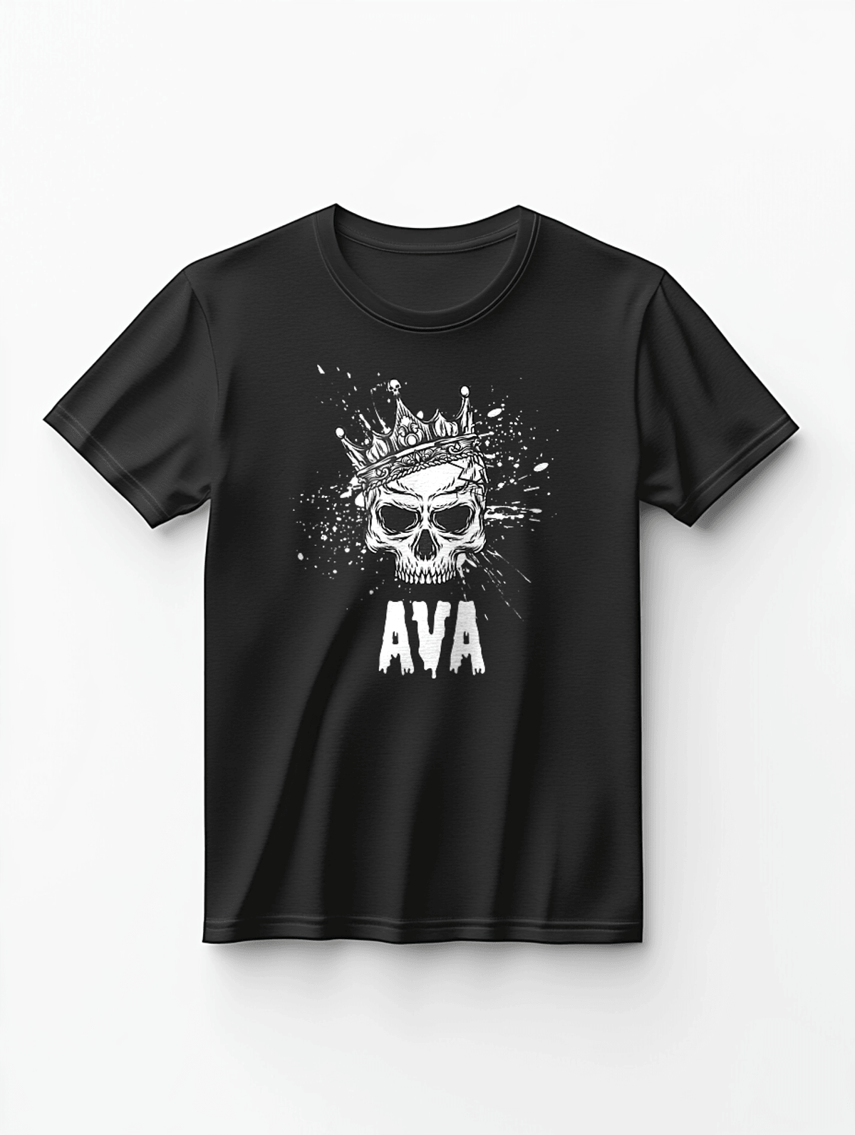 Personalized AVA Skull T-shirt