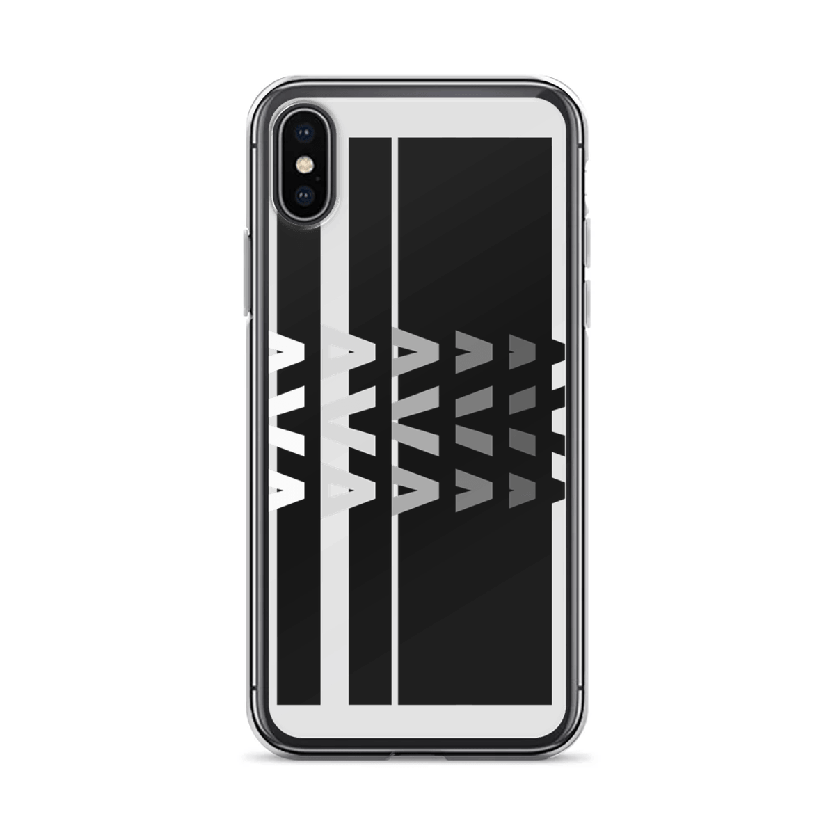Personalized AVA Glossy Black Phone Case