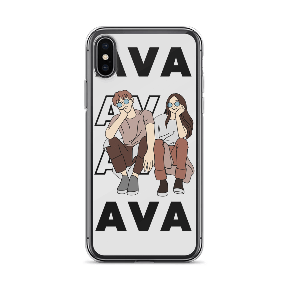 Personalized AVA Clear Phone Case