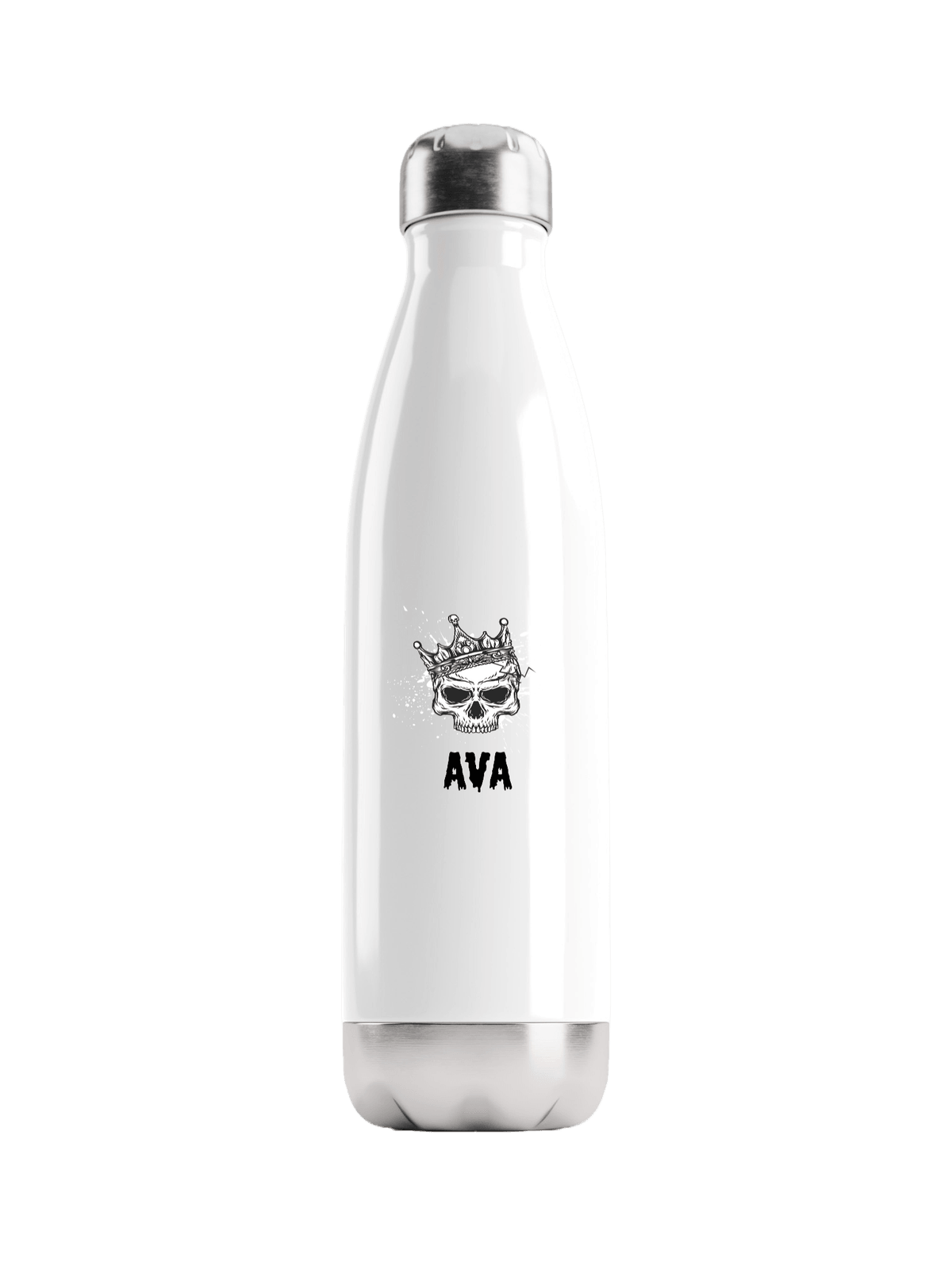 Personalized AVA Skull Water Bottle