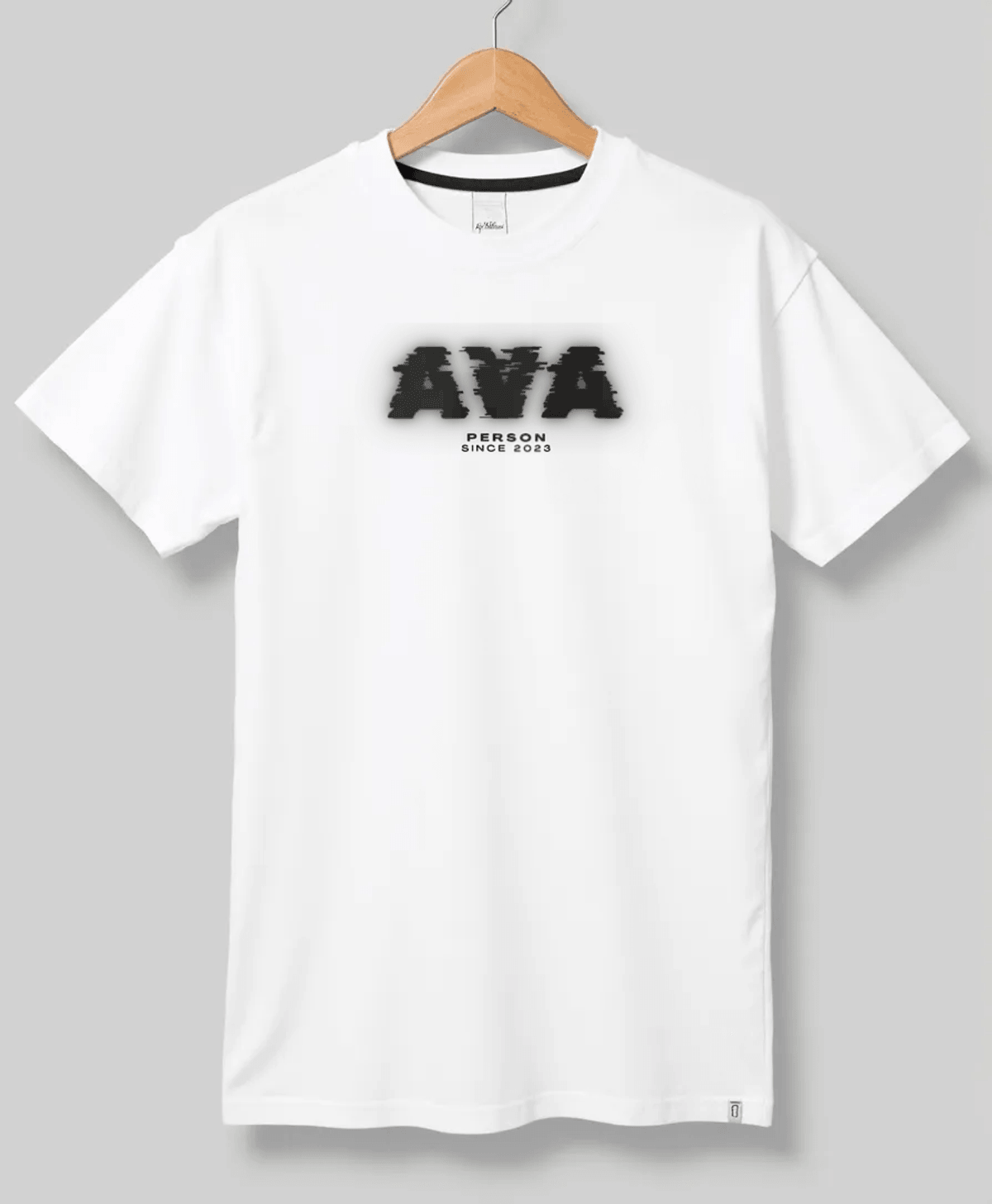 Personalized AVA Glitch-Style T-Shirt