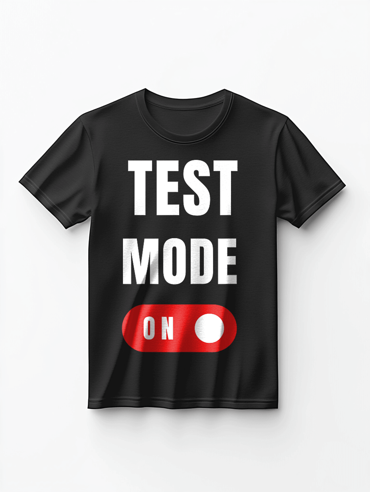 Personalized TEST T-Shirt with Bold Statement Design