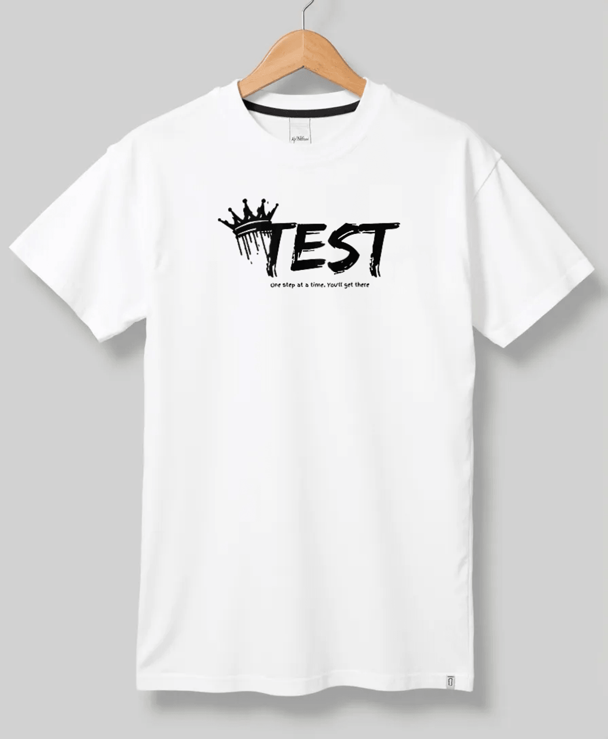 Personalized TEST T-Shirt with Crown Design