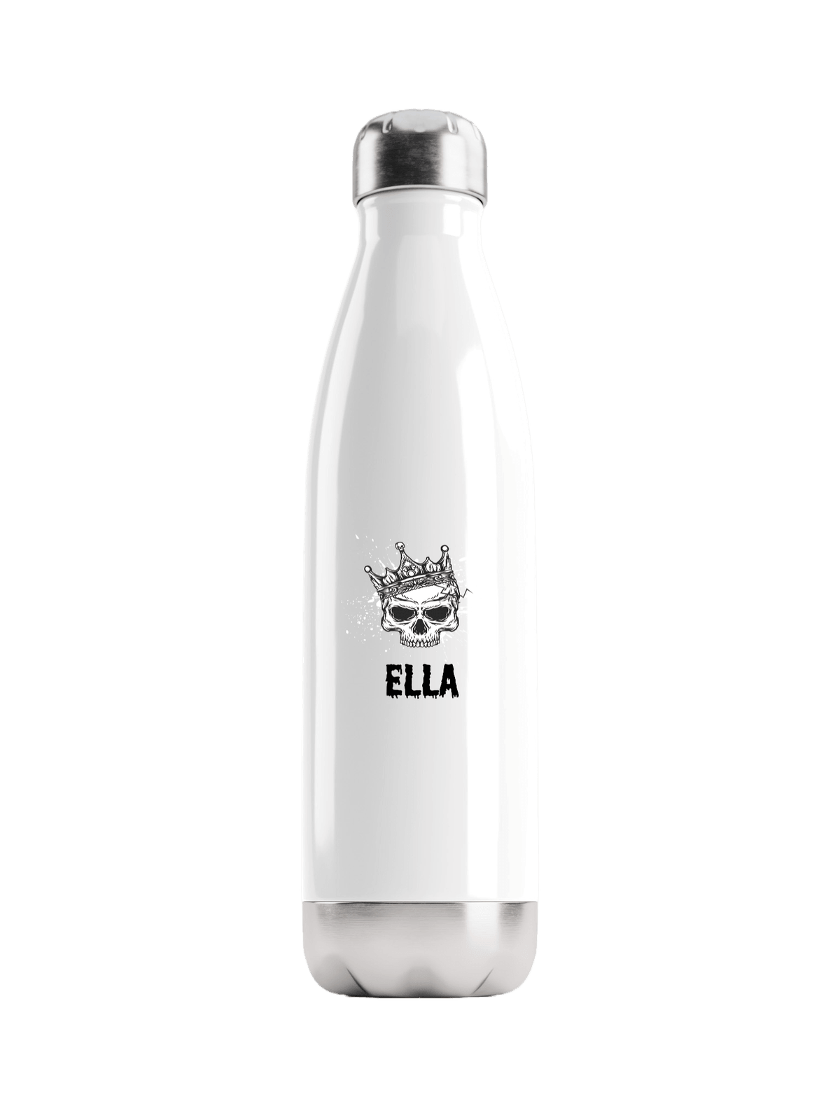 Personalized ELLA Skull Water Bottle