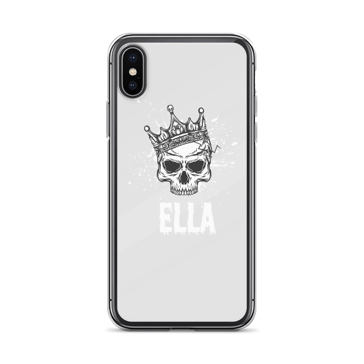 Personalized ELLA Crowned Skull Phone Case