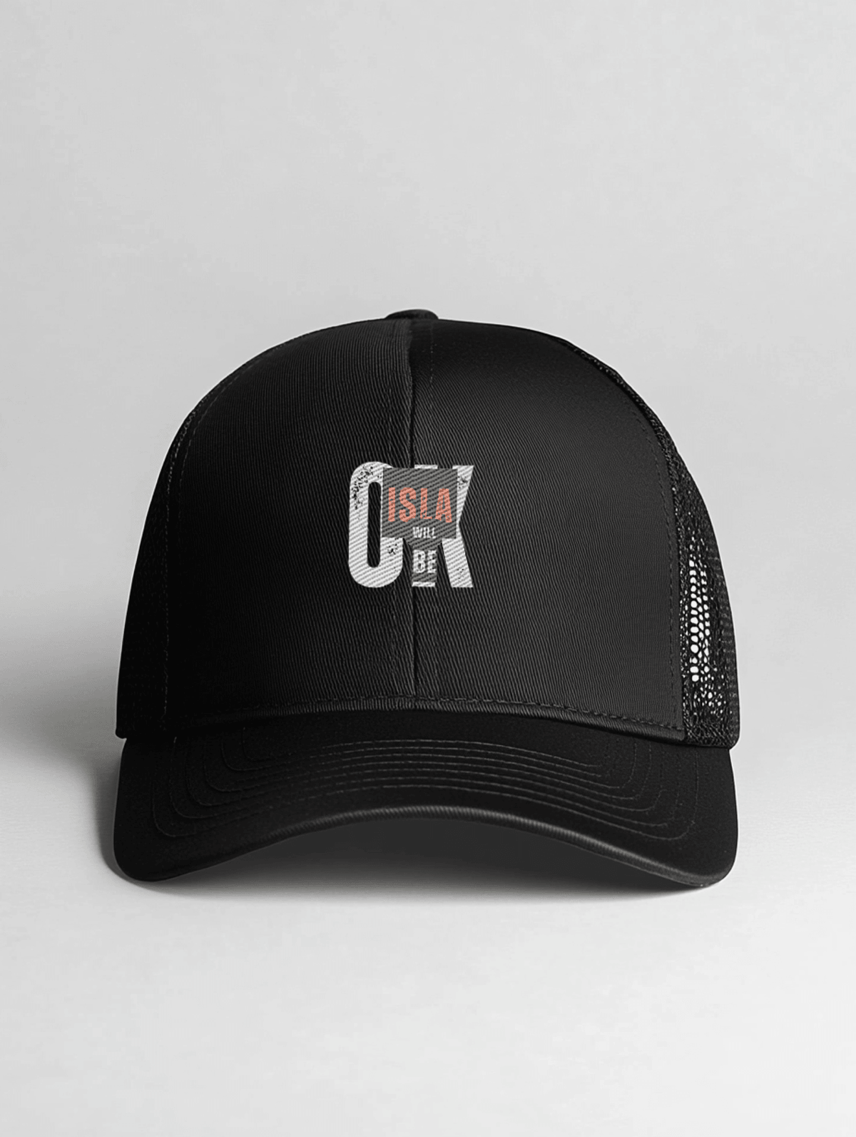 Personalized ISLA Black Trucker Hat