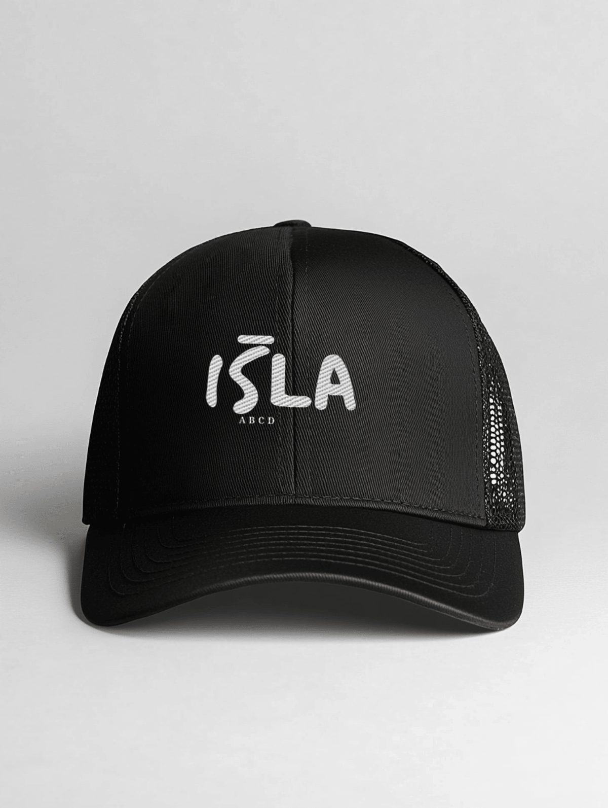Personalized ISLA Black Trucker Cap