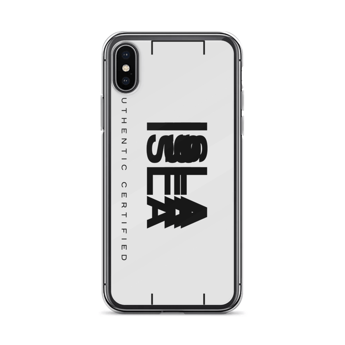 Personalized ISLA Clear Phone Case with Modern Design