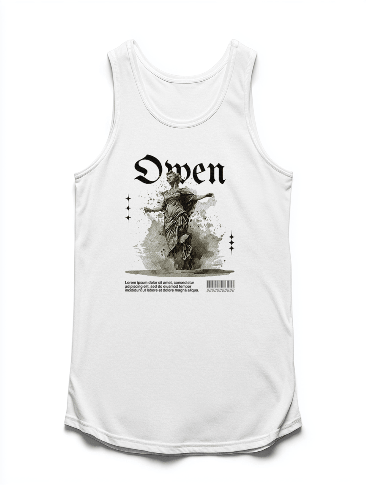 Personalized OWEN Gothic Statue Tank Top