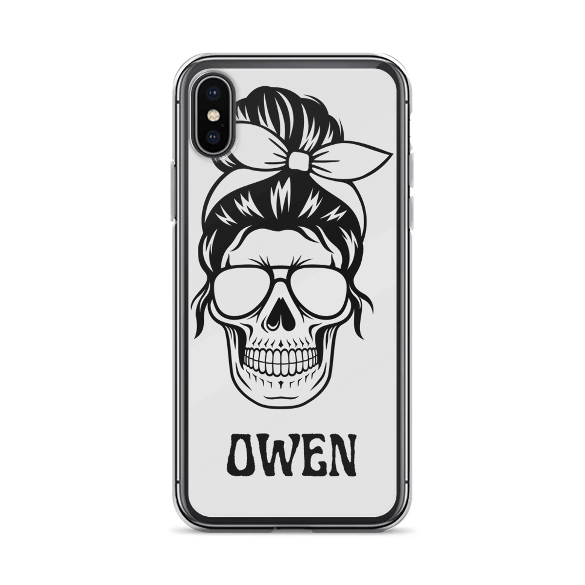 Personalized OWEN Skull Illustration Phone Case