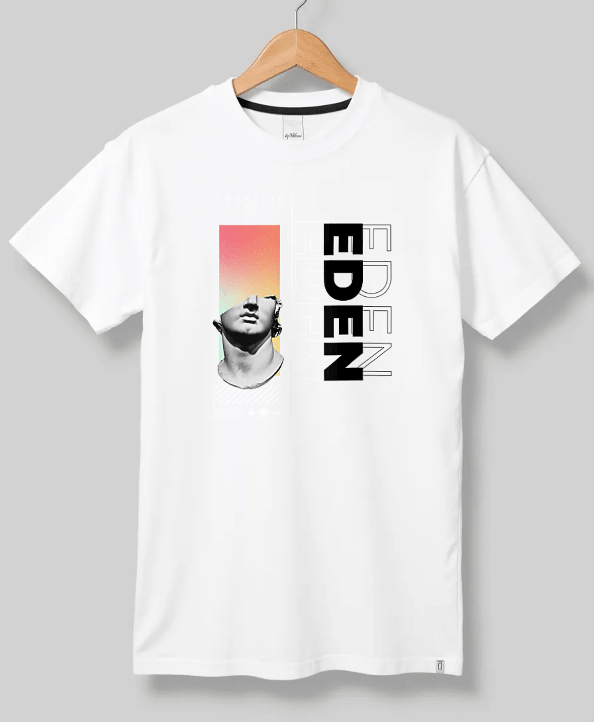 Personalized EDEN T-Shirt with Classical Art Panel