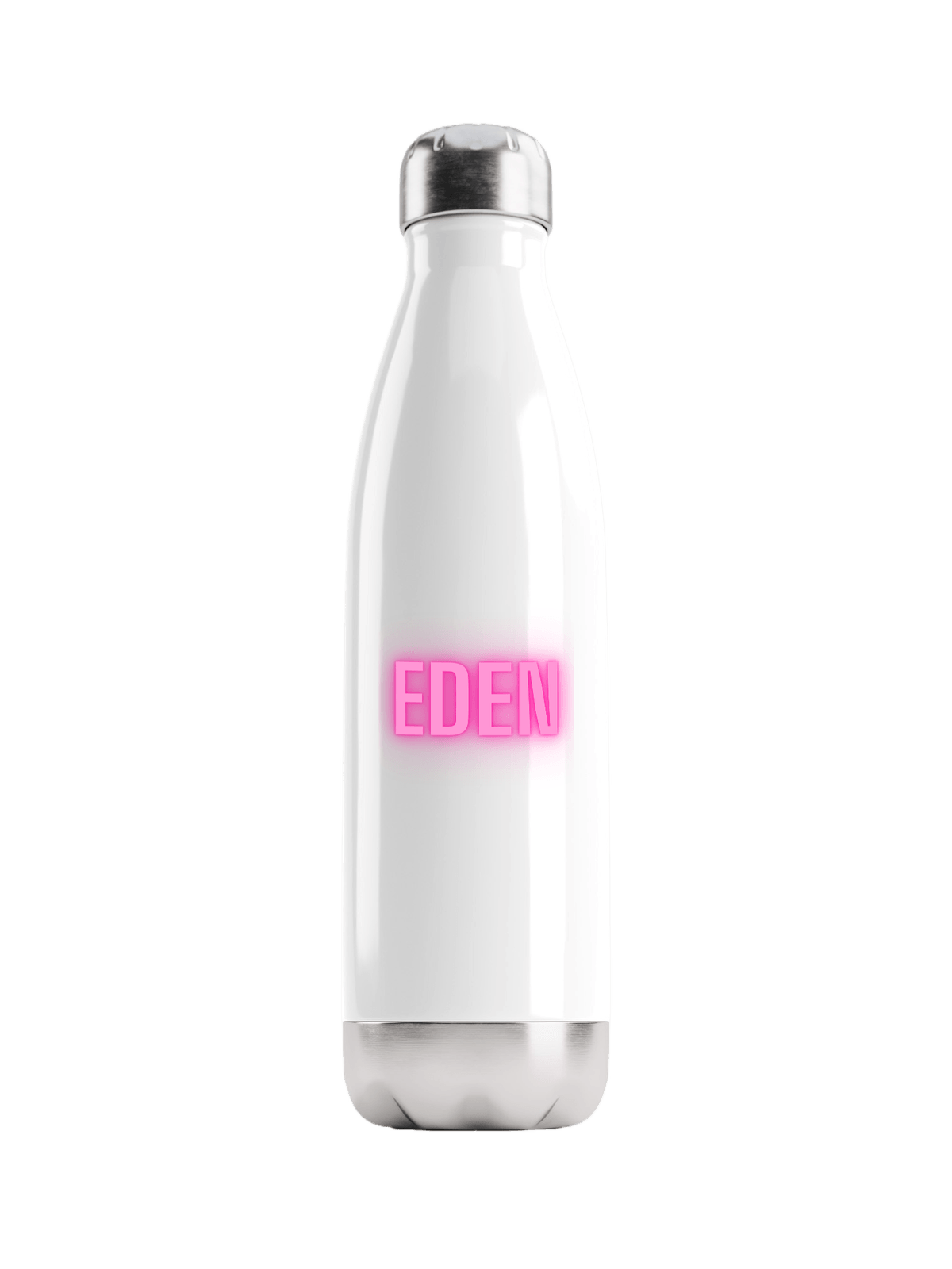 Personalized EDEN Neon-Pink Water Bottle