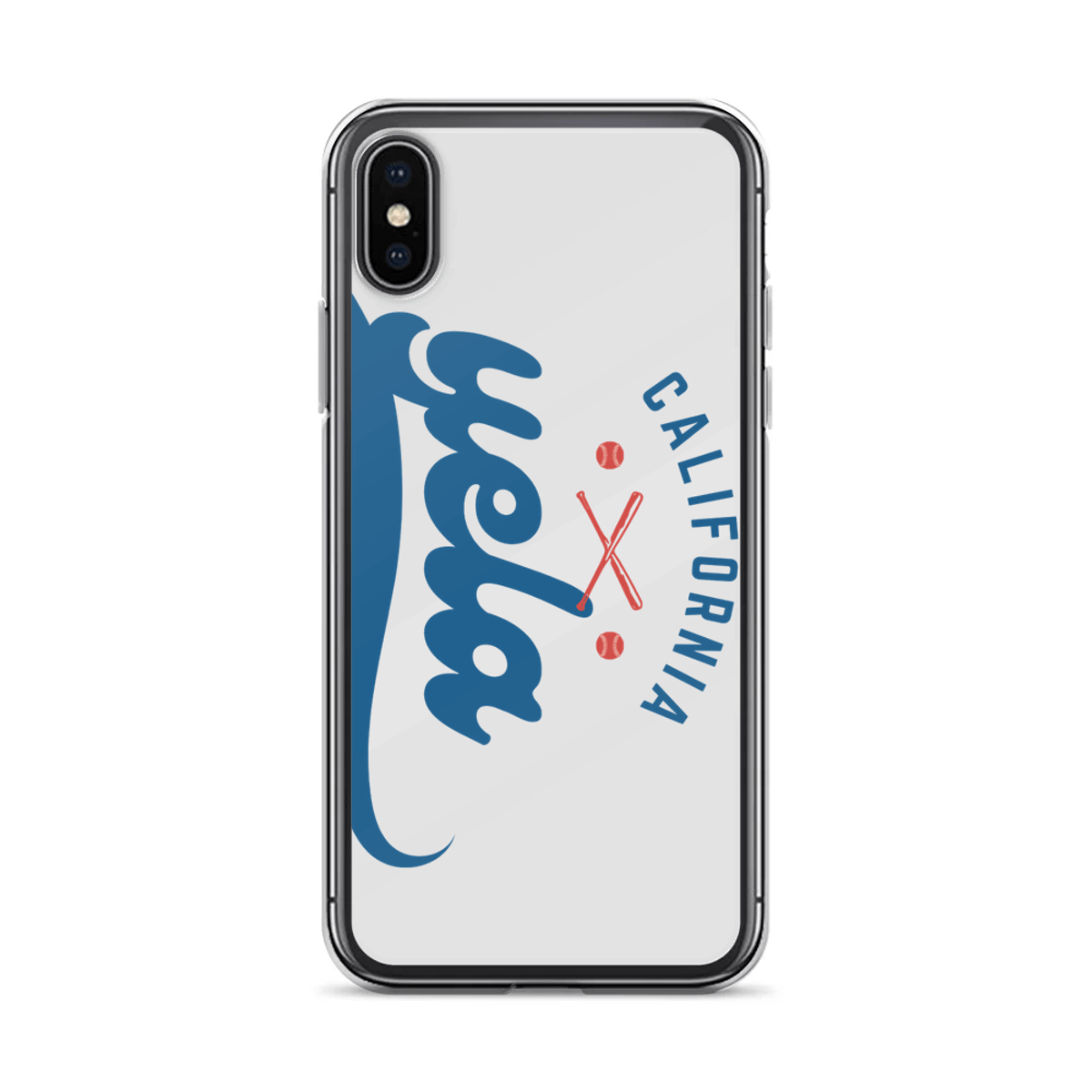 Personalized YELA YELA Baseball Phone Case in Bold Red and Blue