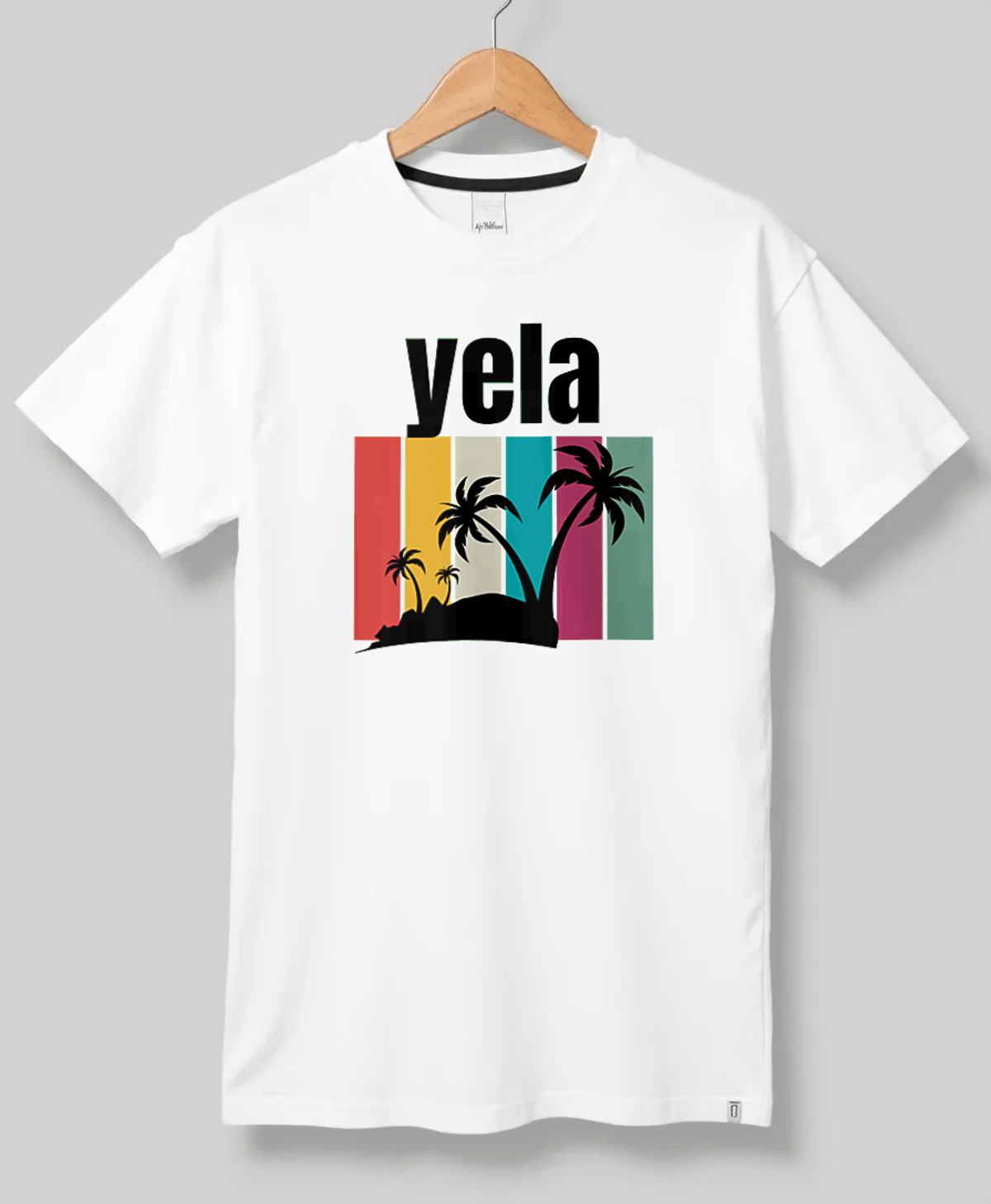 YELA" Personalized White T-Shirt with Bold Crown Design & Motivation