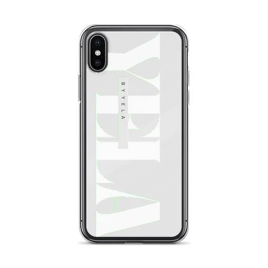 Sleek YELA Personalized Phone Case - Black, White & Gradient Design