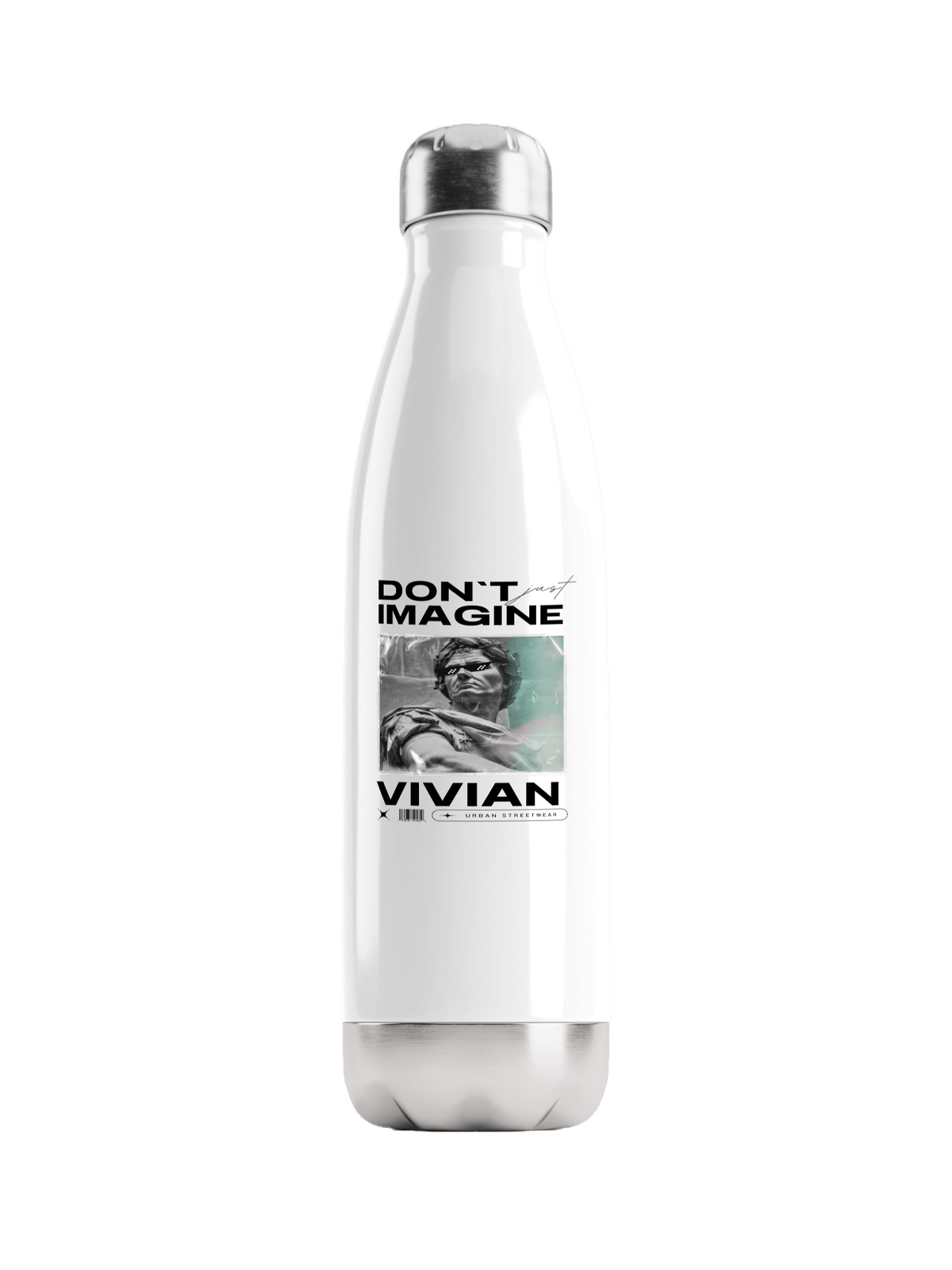 VIVIAN Personalized Water Bottle - Bold Design