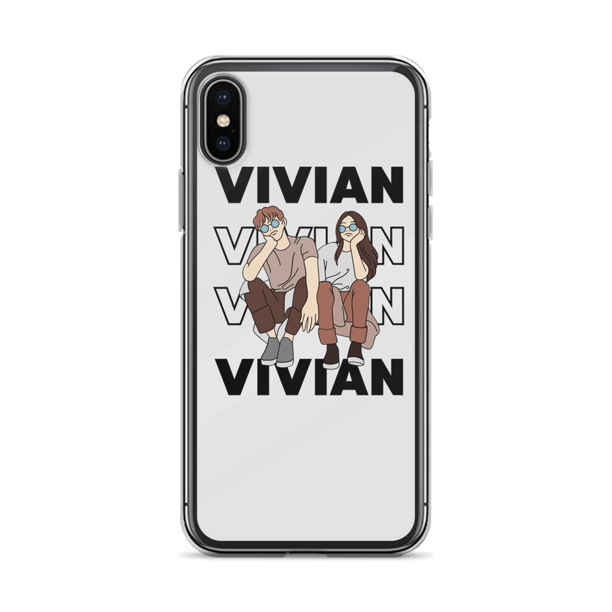 VIVIAN Personalized Phone Case - Chic Art Design