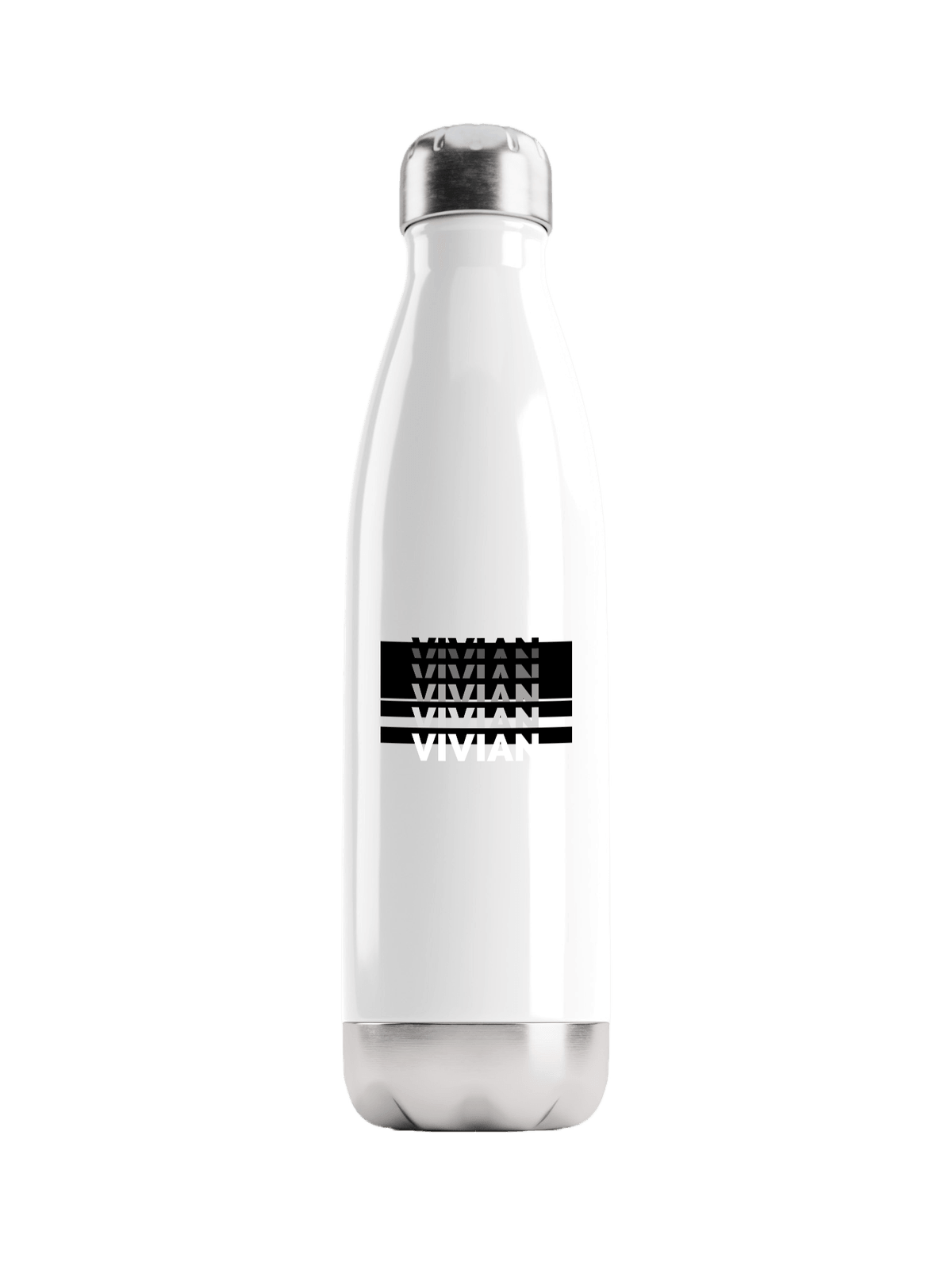 VIVIAN Personalized Monochrome Water Bottle
