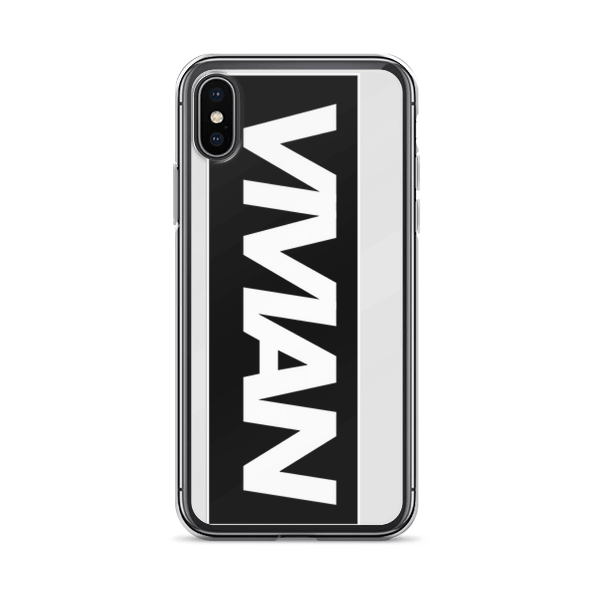 VIVIAN Sleek Custom Phone Case - Black & White Design