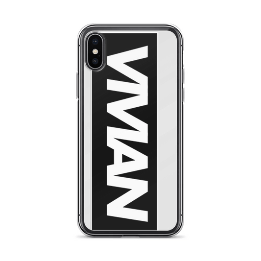 VIVIAN Sleek Custom Phone Case - Black & White Design
