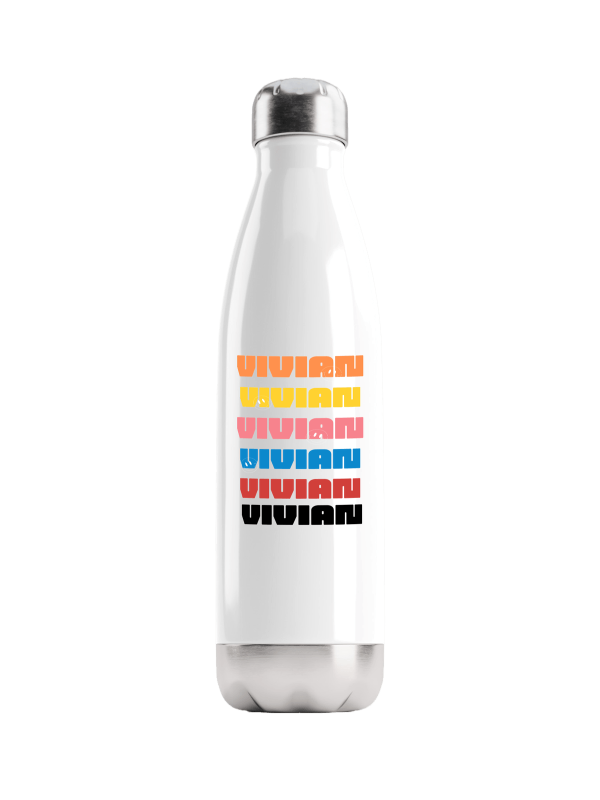 VIVIAN's Vibrant Personalized Water Bottle
