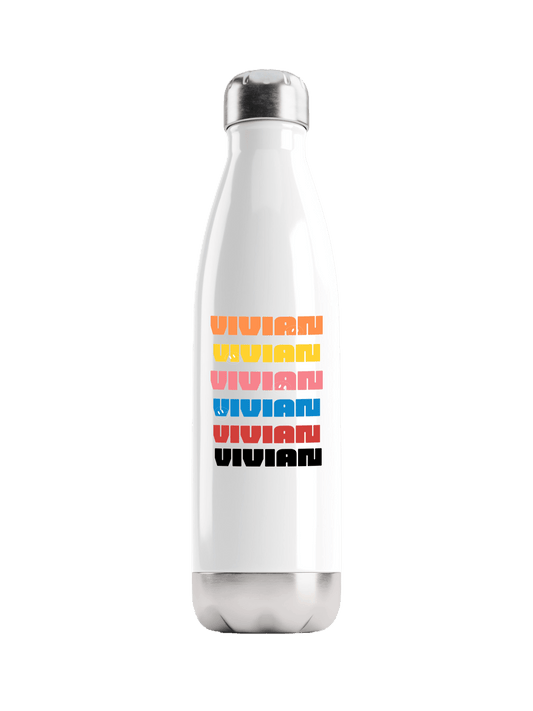 VIVIAN's Vibrant Personalized Water Bottle